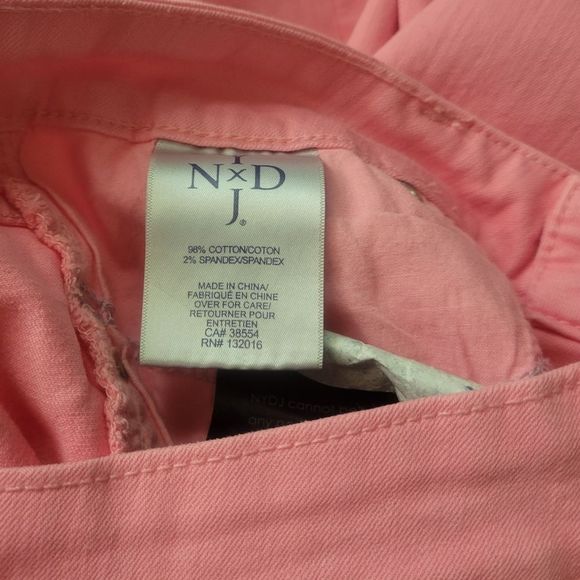 NYDJ Pink Ankle Jeans Size 10 NWT - Picture 7 of 7